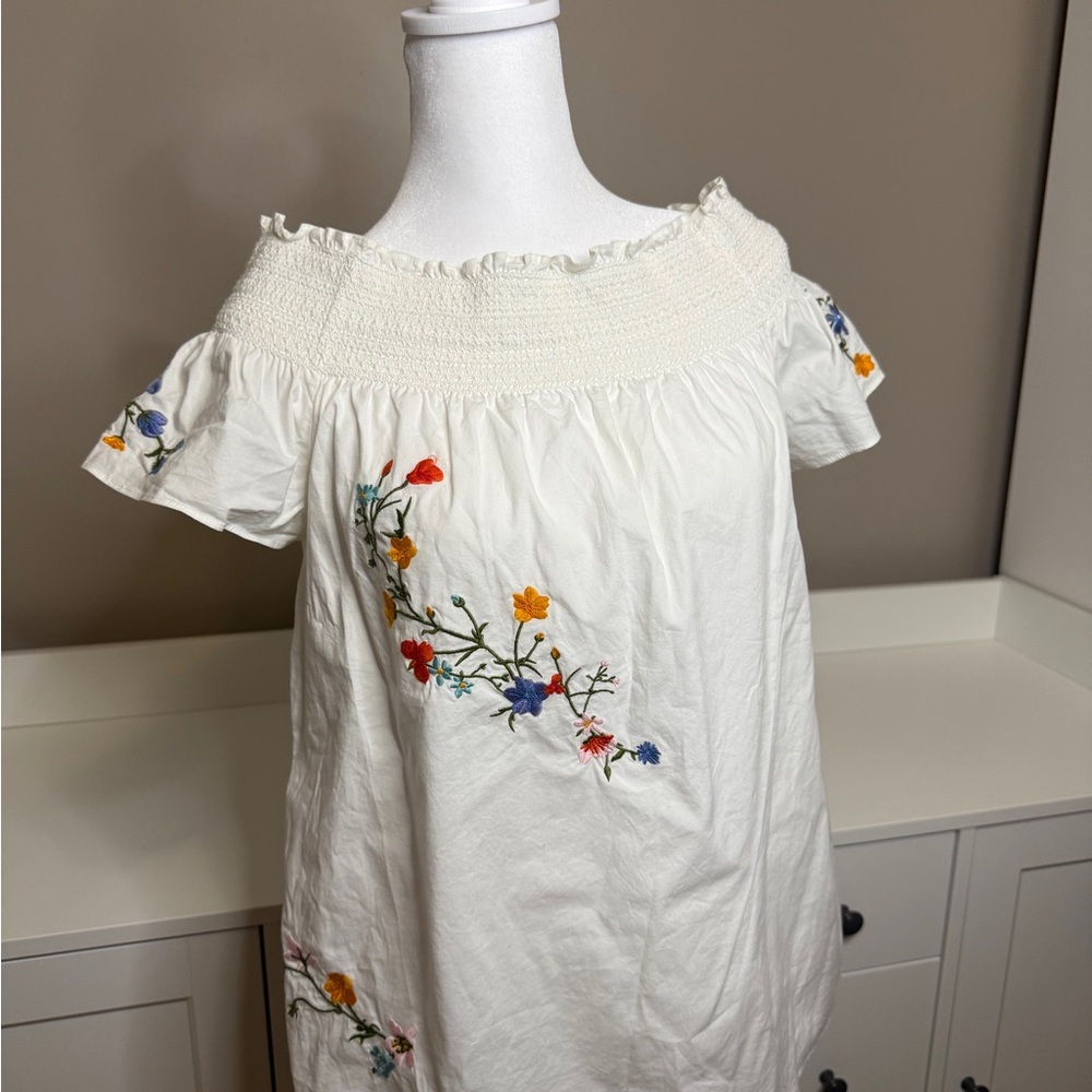 Tory Burch White Off Shoulder Blouse Chic Style